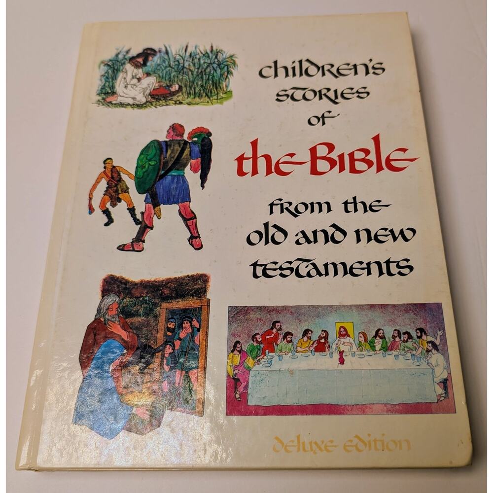 Vintage 1968 Children’s Stories of the Bible from The Old and New Testament Book